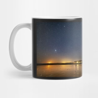 Port Eynon Bay at night, Gower Mug